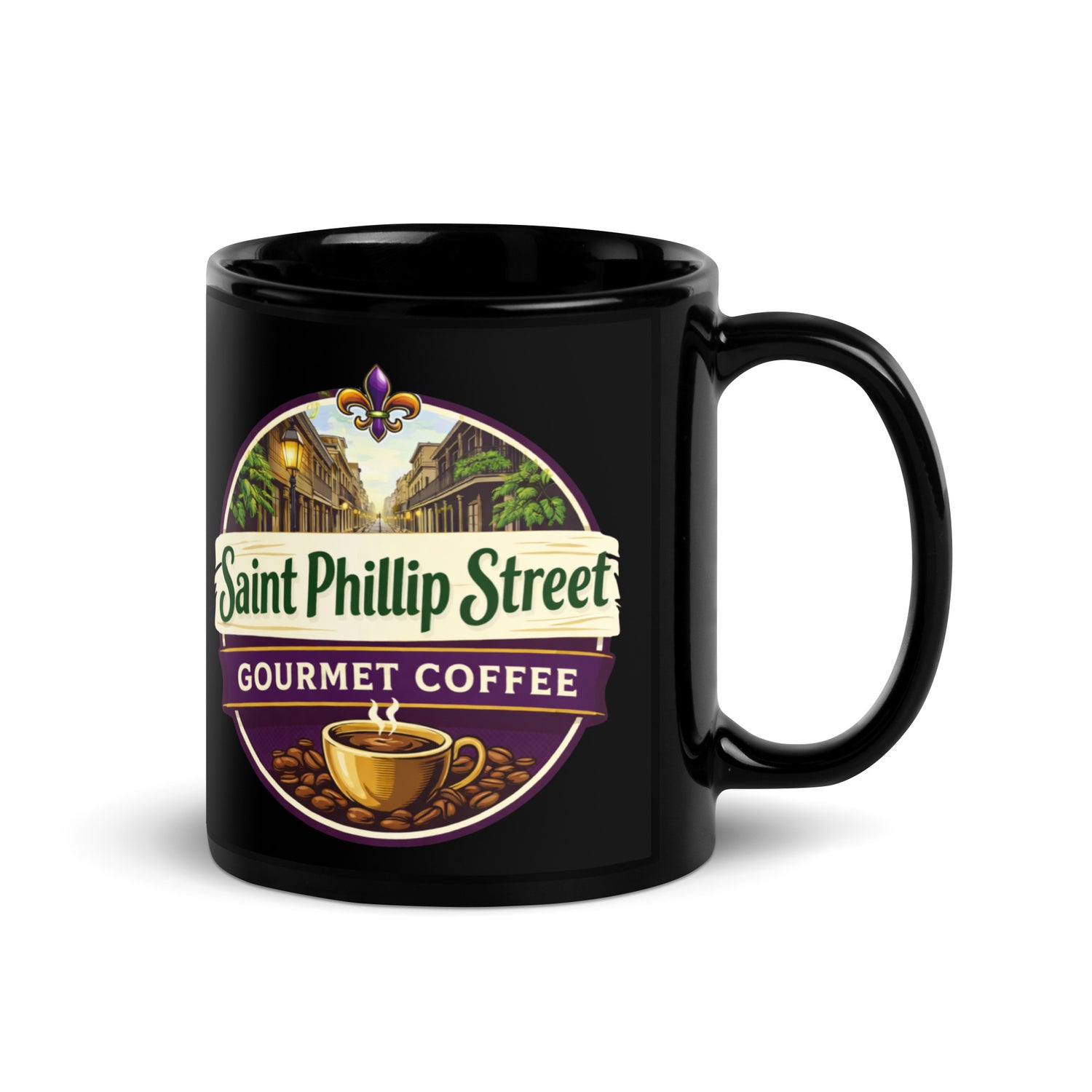 Black Glossy Coffee Mug