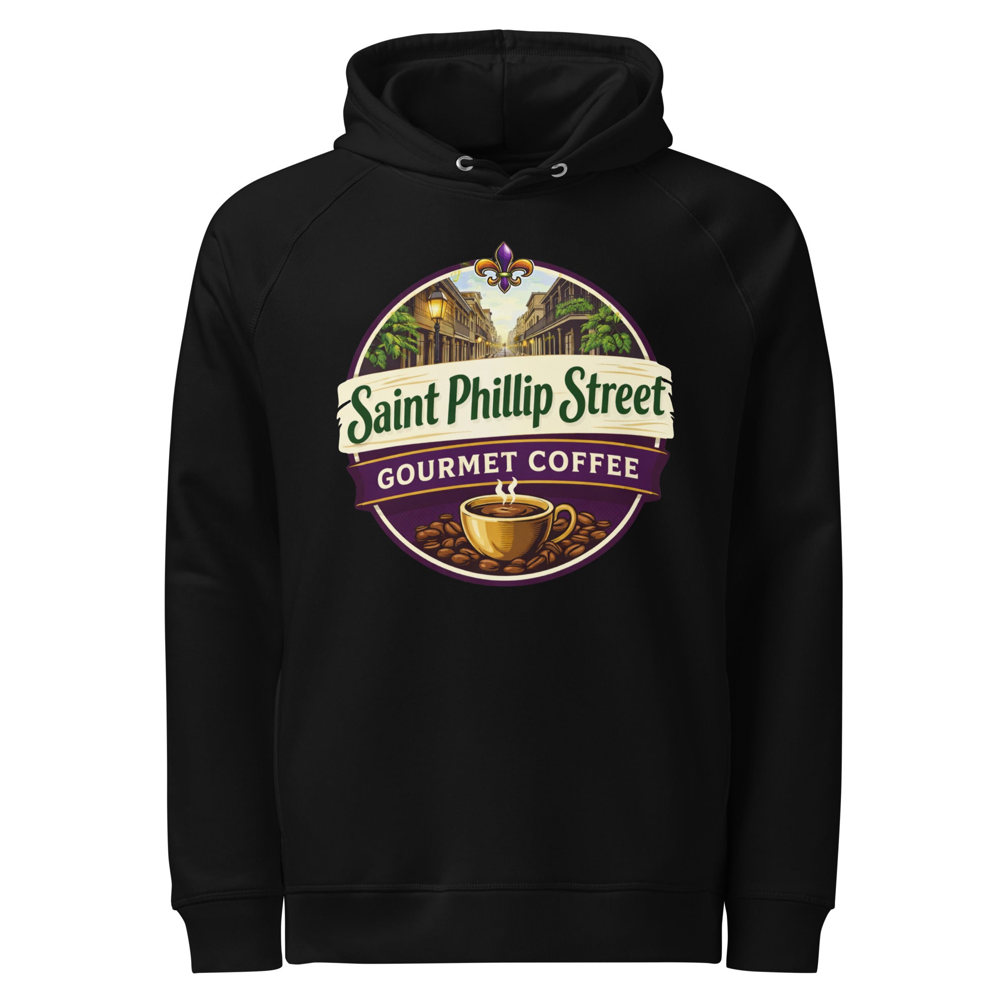 Unisex organic side pocket hoodie